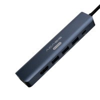 USB Type-C разветвитель 6 в 1 Acasis DS-7HN6M1 (1×HDMI, 3×USB-A, 1×RJ45, USB-C)