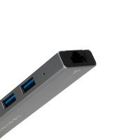 USB Type-C разветвитель 7 в 1 Acasis DS-9904 (1×HDMI, 1×DP, 3×USB-A, 1×RJ45, 1×USB-C)