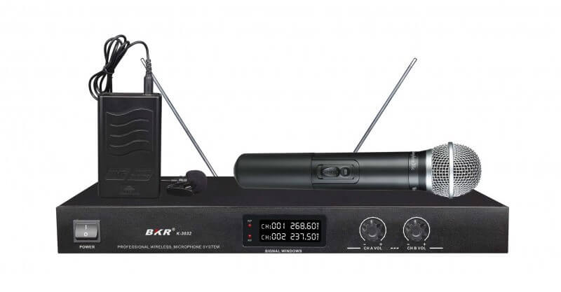 Радиомикрофоны BKR K-3032 (ручной и петличный)